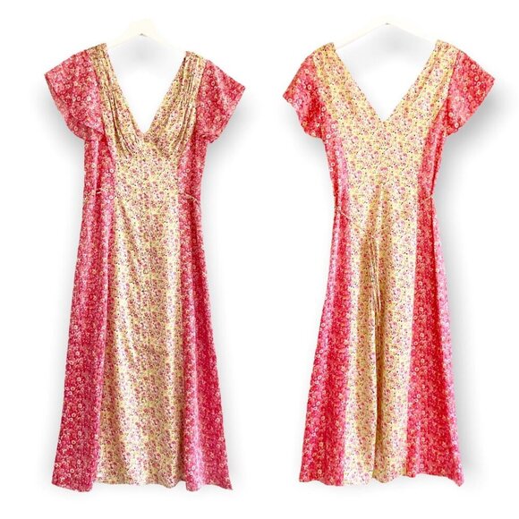 Cinq A Sept Jessica Floral Midi dress, size 4, New with tag, pink multi - Picture 3 of 16